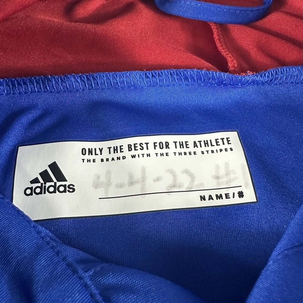 Adidas Primeblue Kansas Jayhawks Polo Shirt Mens XL Blue Team Issued H45768 - Picture 4 of 9